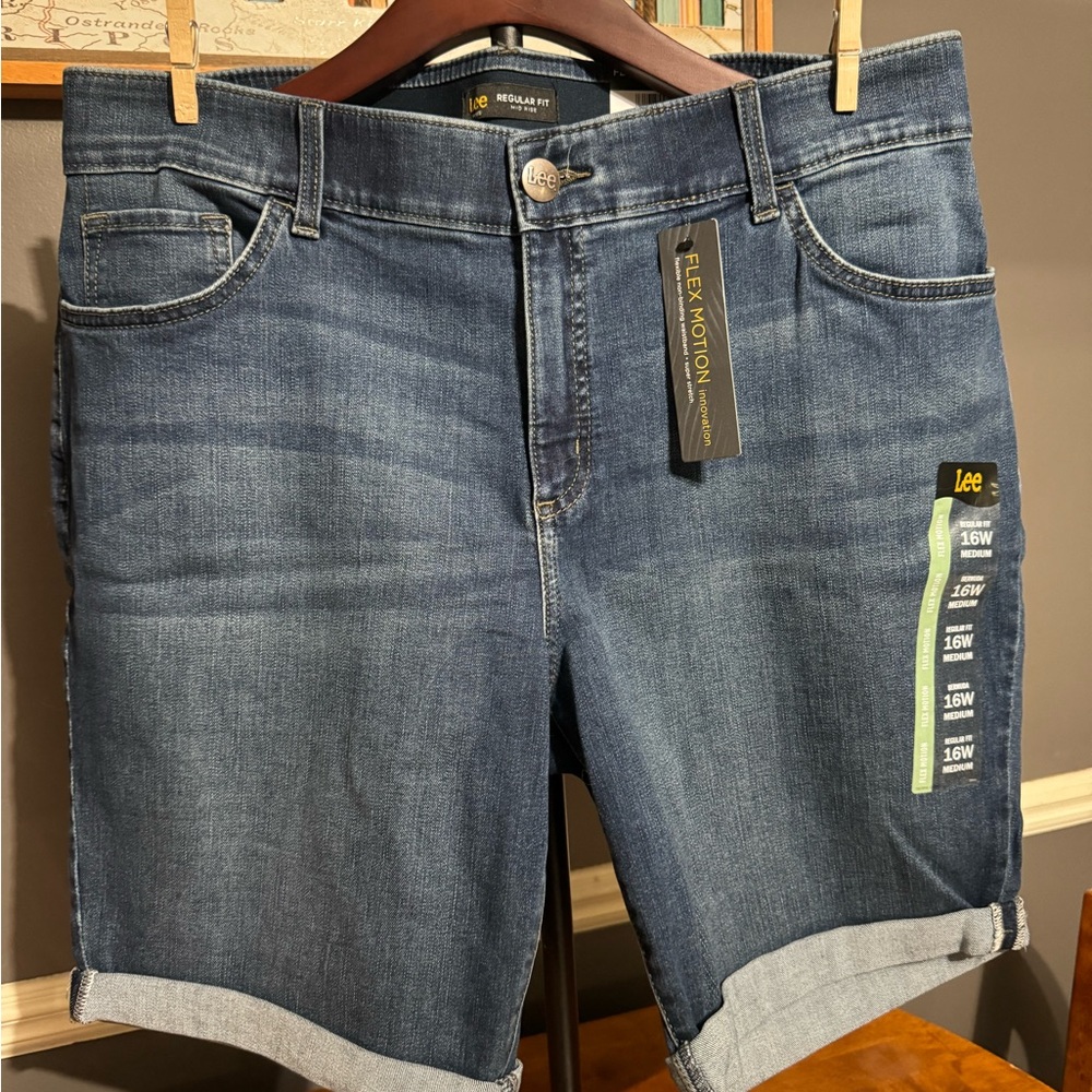 Lee Blue Denim Shorts